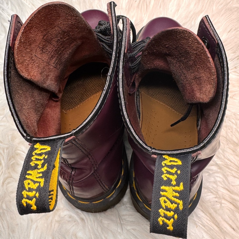 1460 SMOOTH LEATHER LACE UP BOOTS Size 7 - Picture 3 of 5